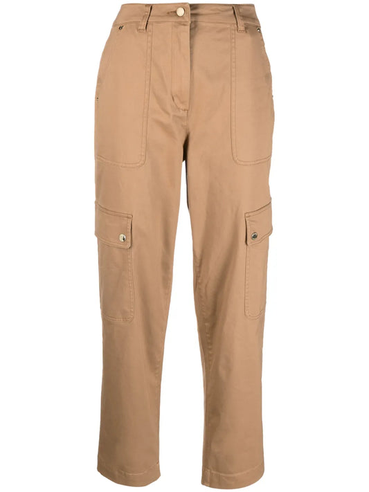 Tapered Organic Cotton Cargo Trousers