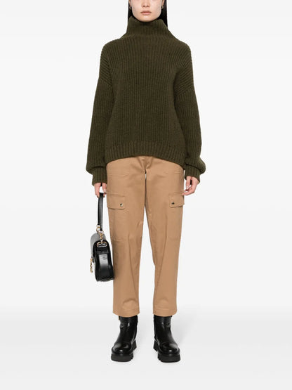 Tapered Organic Cotton Cargo Trousers