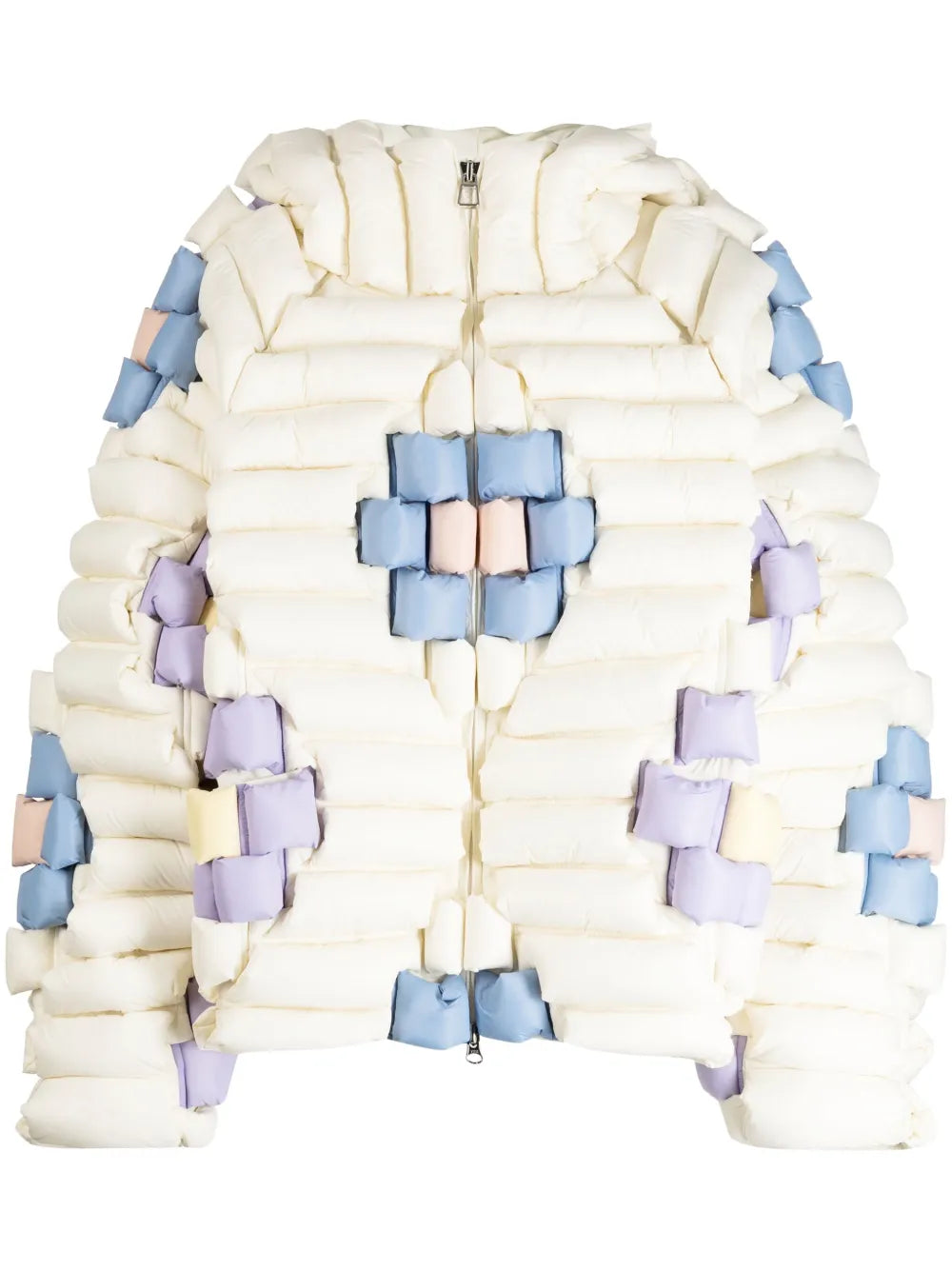 Colorful Fireworks Hooded Padded Jacket