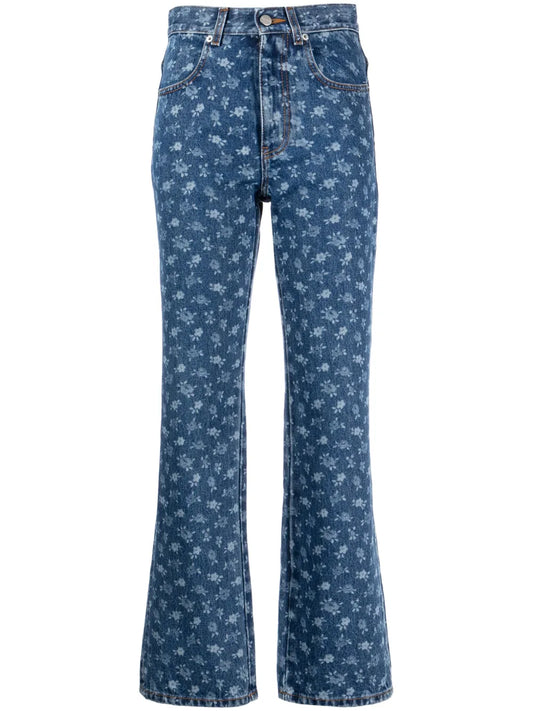 Dorianna Mid-Rise Straight-Leg Jeans