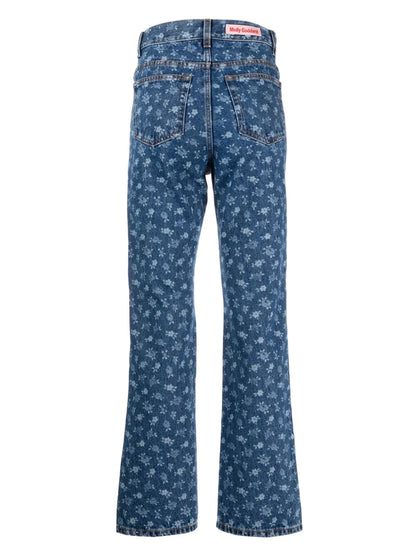 Dorianna Mid-Rise Straight-Leg Jeans