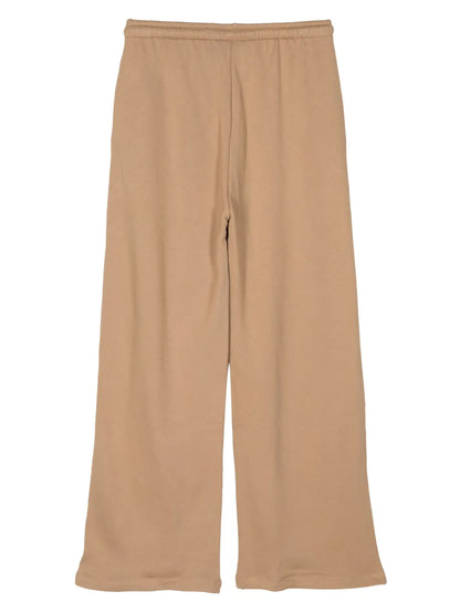Wide-Leg Cotton Track Pants