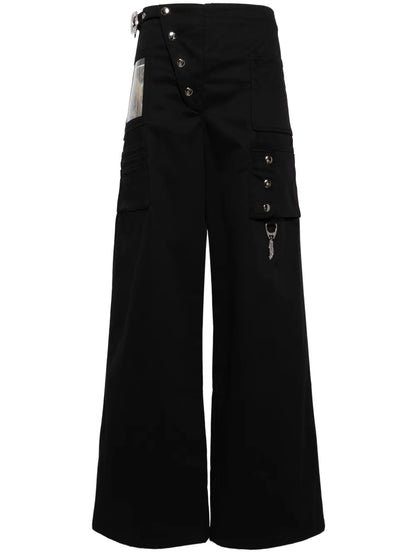 High-Waisted Wide-Leg Trousers