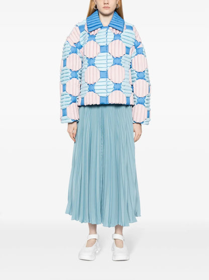 Colorful Round Fireworks Padded Jacket