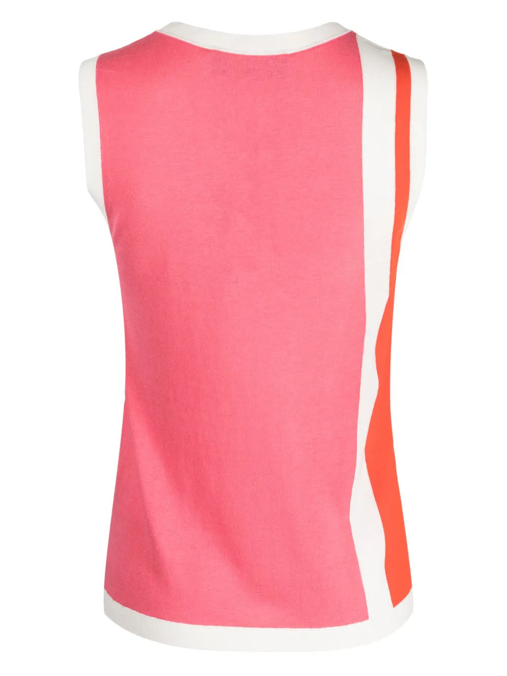Stripe-Detail Sleeveless Top