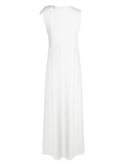 Bow-Detail Crepe Dress