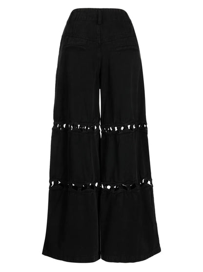 Luz Cut-Out Wide-Leg Jeans