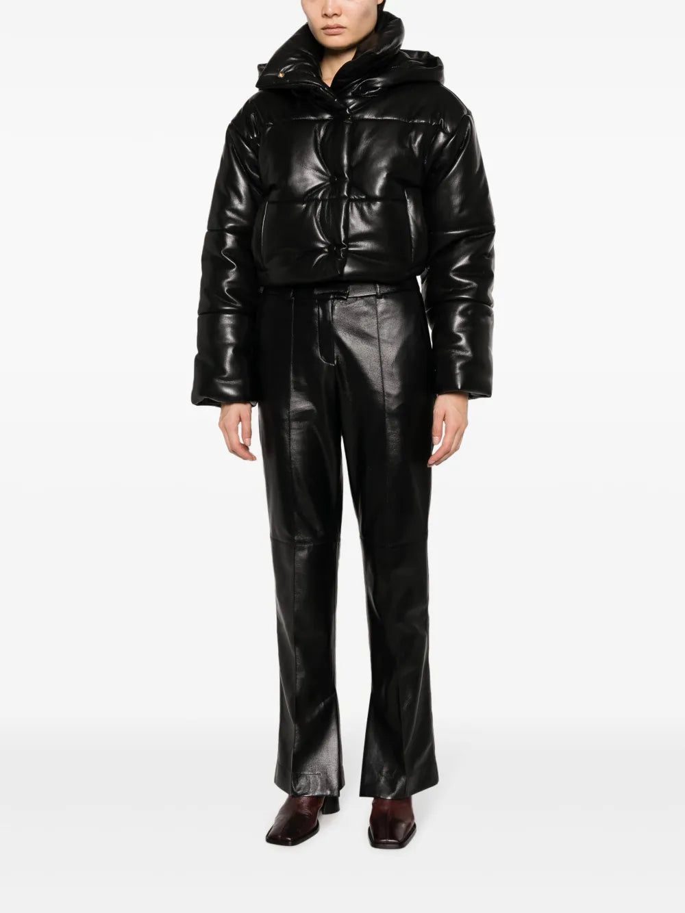 Hooded Cropped Puffer Jacket