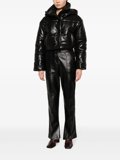 Hooded Cropped Puffer Jacket