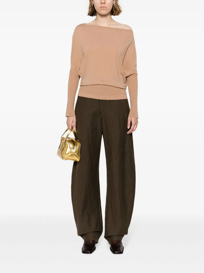 Off-Shoulder Wool-Blend Jumper