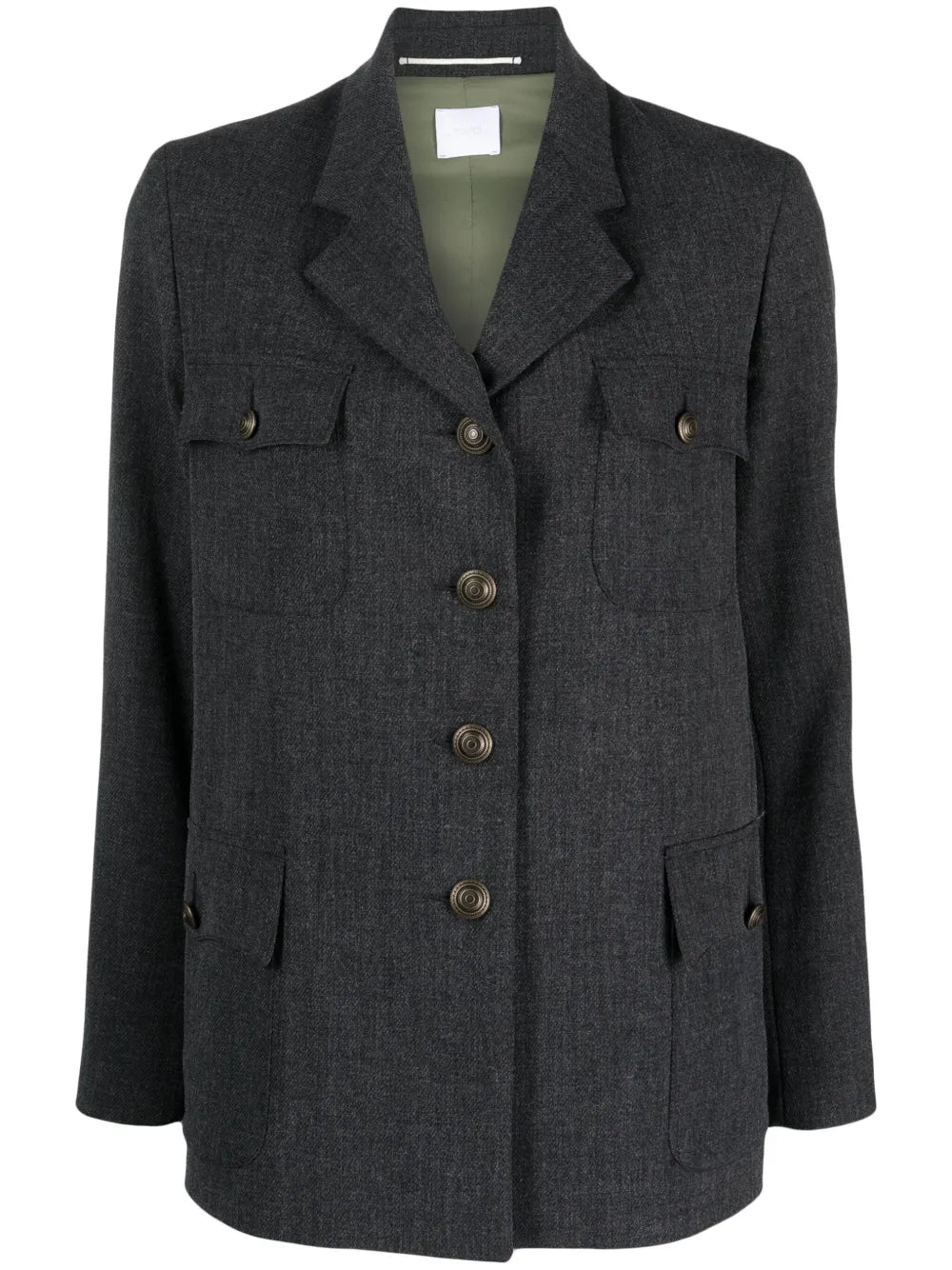 Single-Breasted Notched Blazer