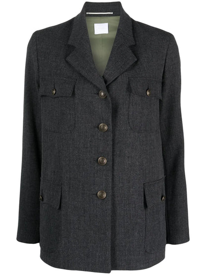 Single-Breasted Notched Blazer