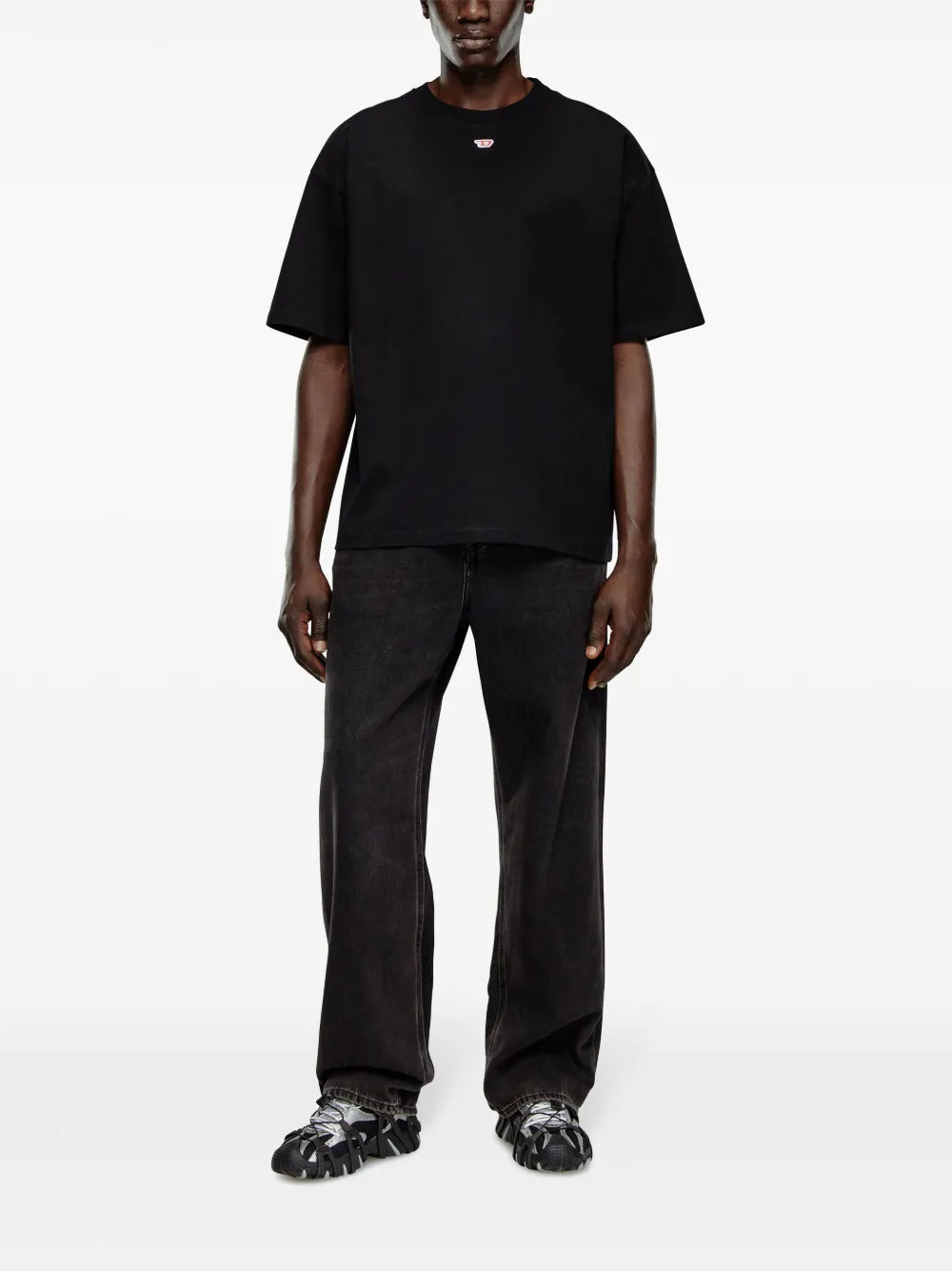 T-Boxt-D Logo-Patch Cotton T-Shirt