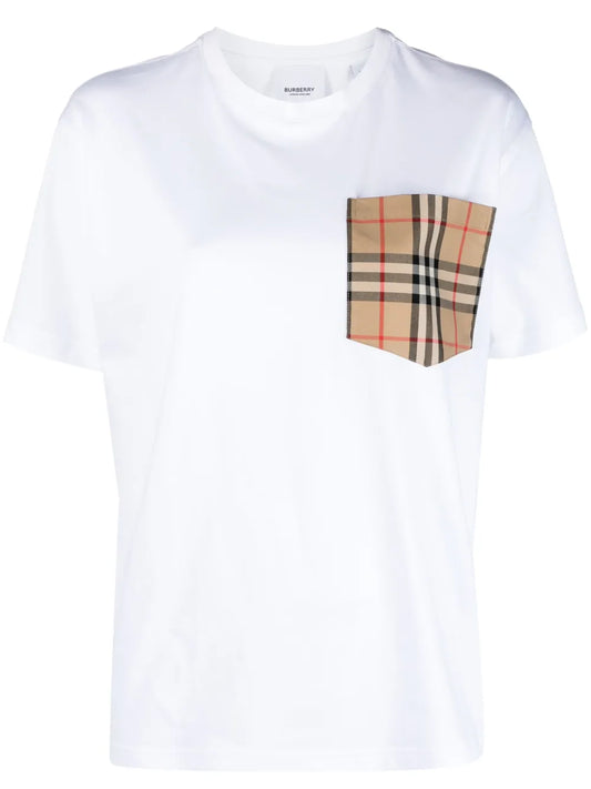 Contrast-Pocket Short-Sleeve Cotton T-Shirt