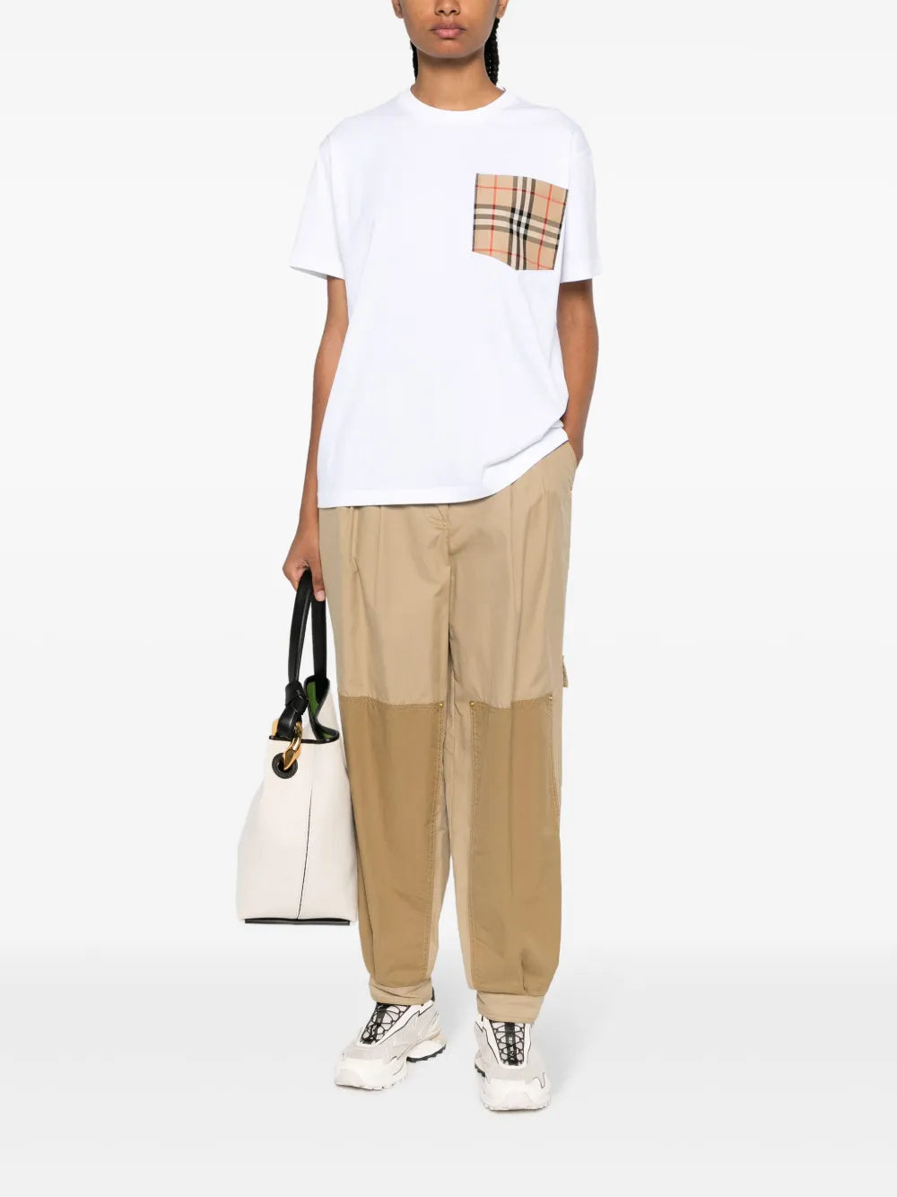 Contrast-Pocket Short-Sleeve Cotton T-Shirt
