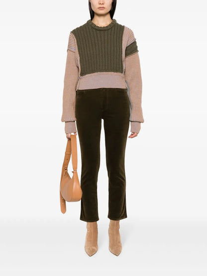 Logo-Patch Corduroy Slim-Fit Trousers