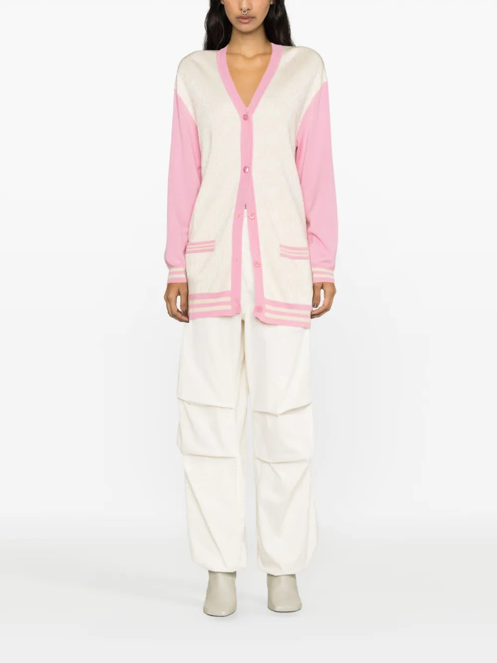 Monogram-Jacquard Cardigan