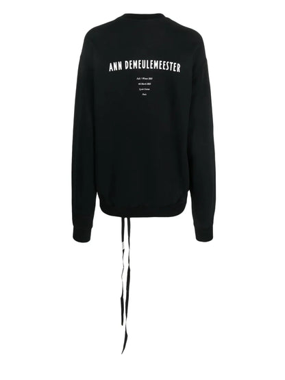 Feather-Print Cotton Sweatshirt