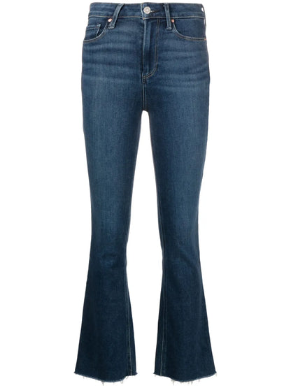 Claudine Raw Cut-Hem Jeans