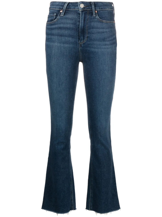 Claudine Raw Cut-Hem Jeans