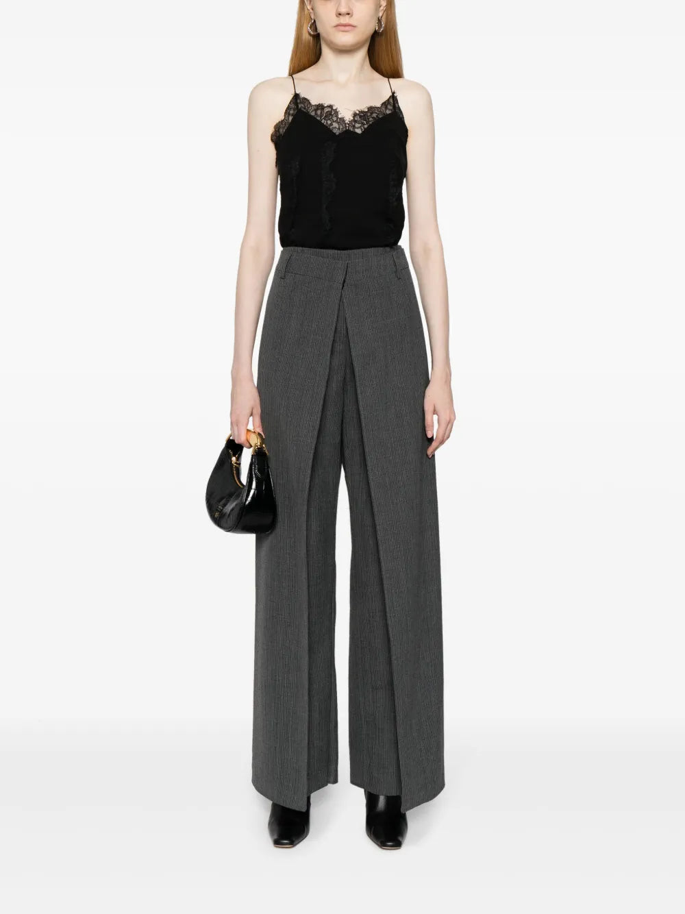 Layered Virgin Wool Trousers