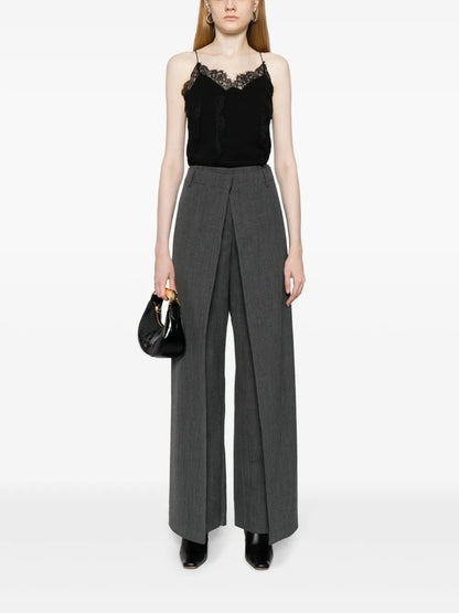 Layered Virgin Wool Trousers