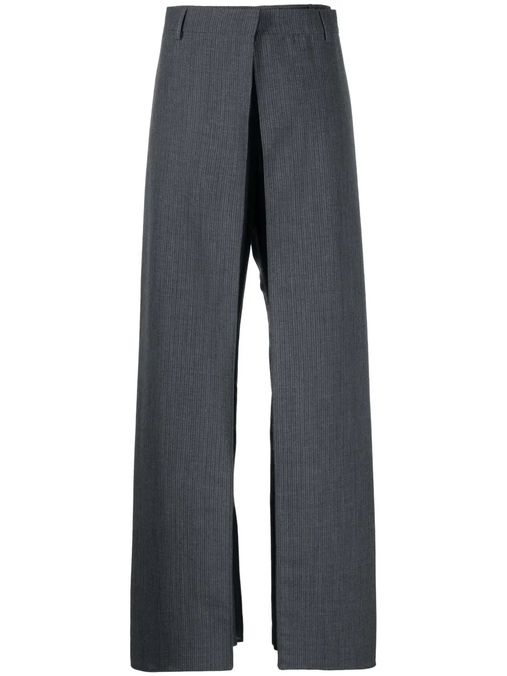 Layered Virgin Wool Trousers