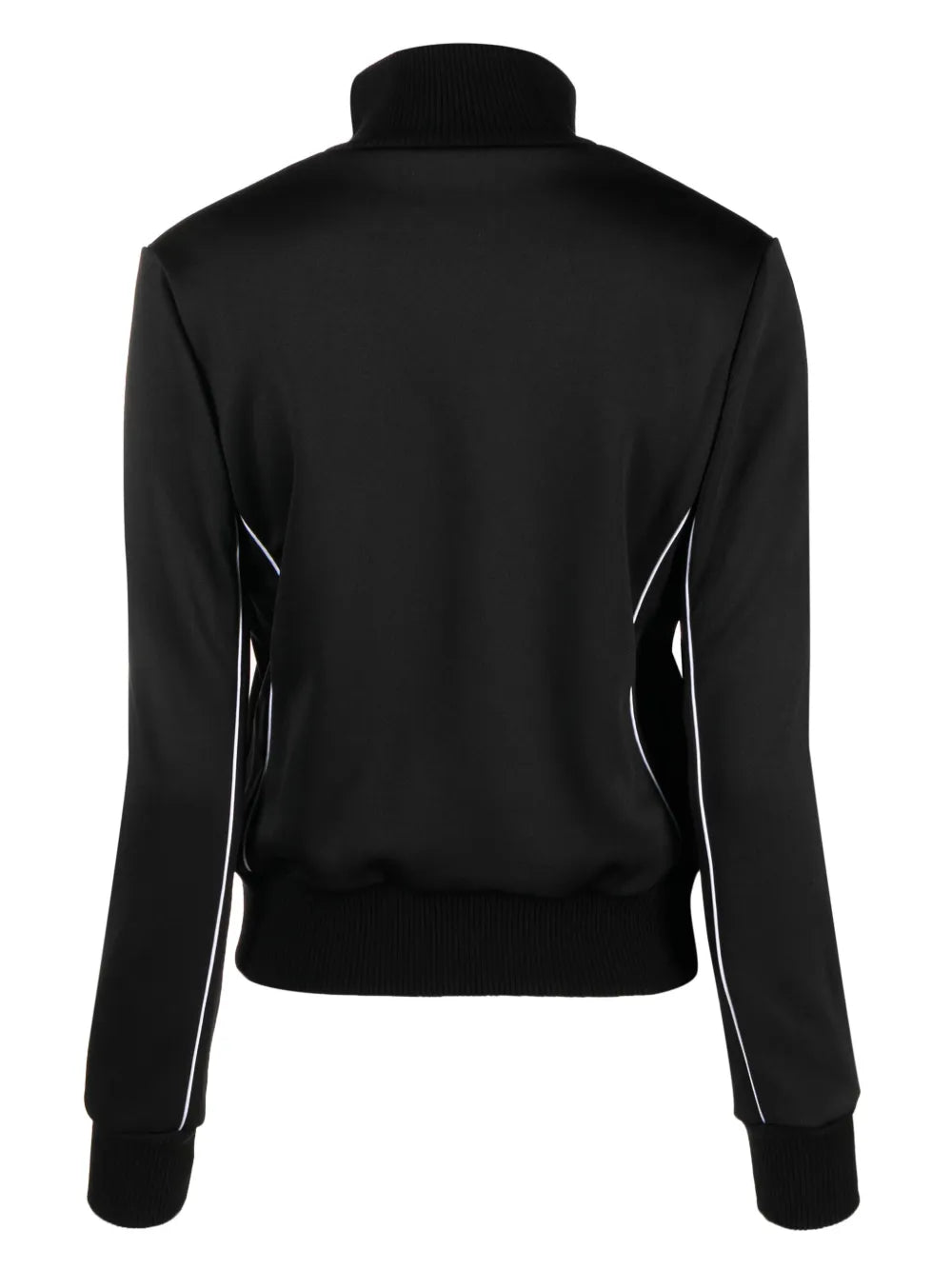 Contrast-Trim Stretch-Cotton Track Jacket