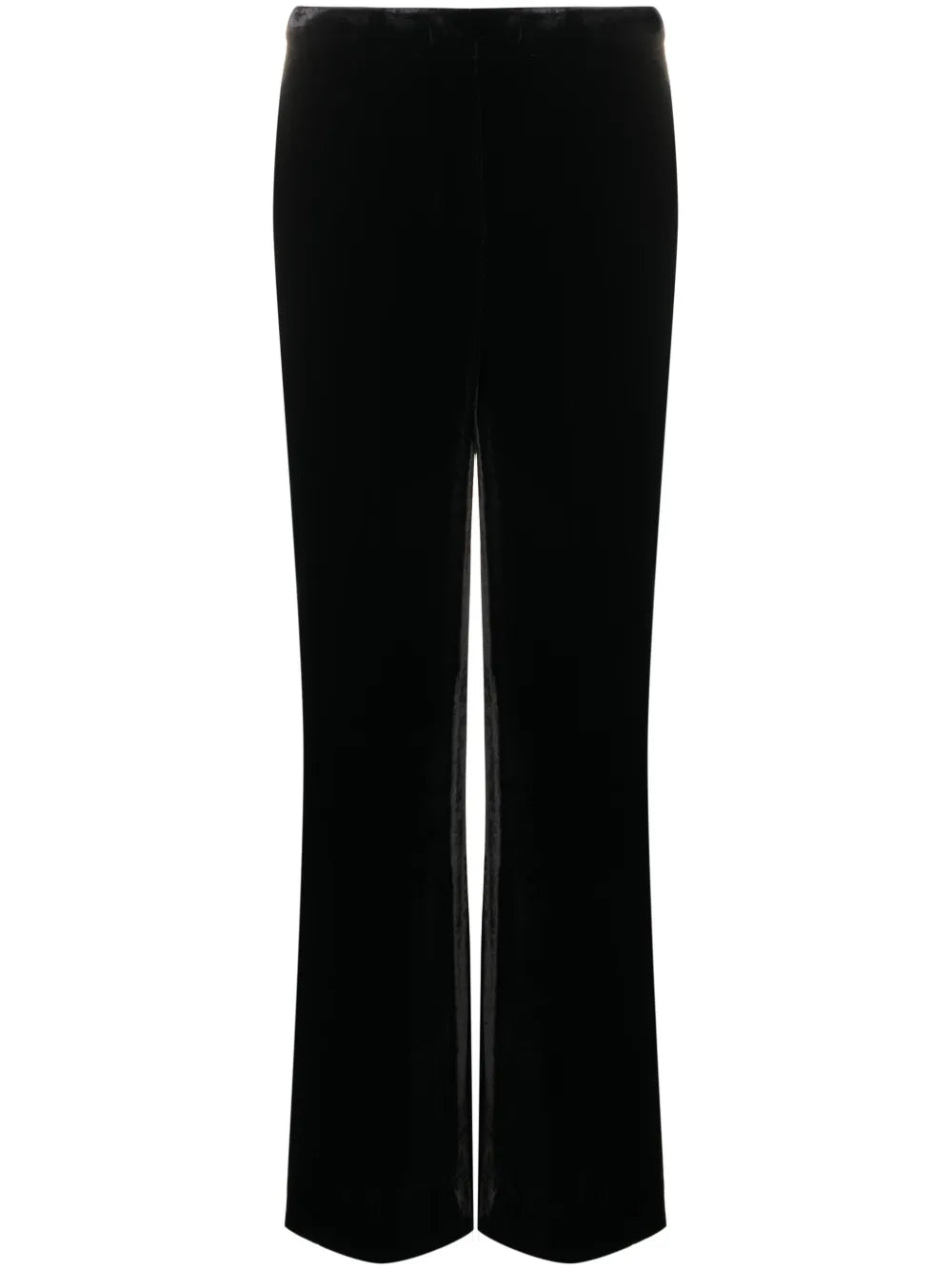 Straight-Leg Velvet Trousers