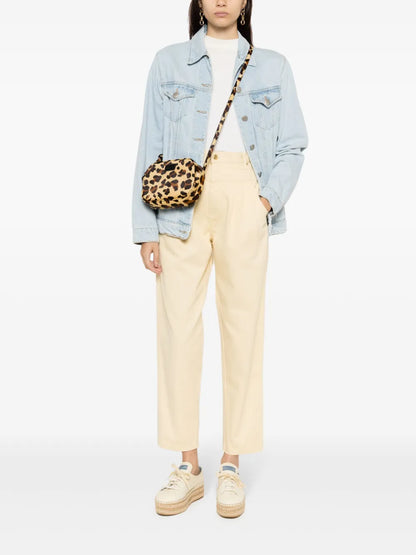 Pleat-Detail Cotton Trousers