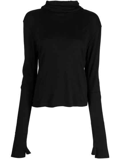 Animal-Ear Detail Cotton-Blend Hoodie