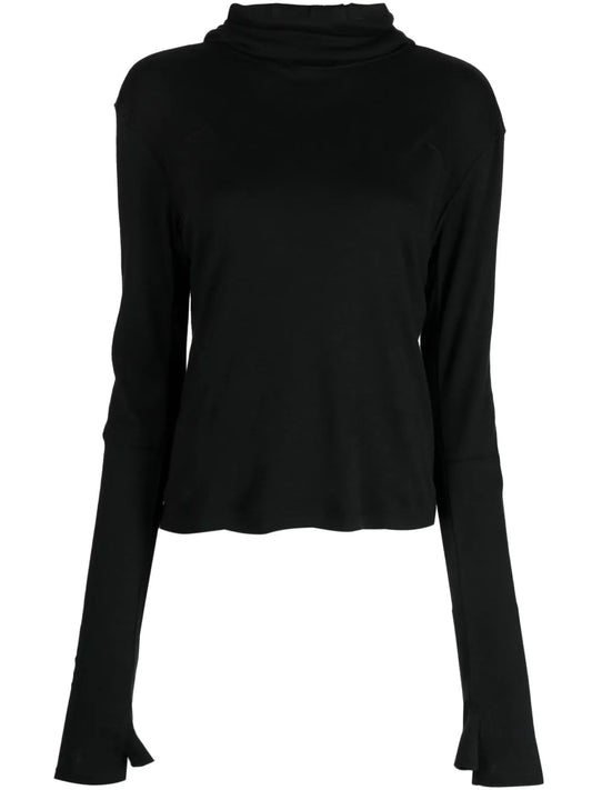 Animal-Ear Detail Cotton-Blend Hoodie