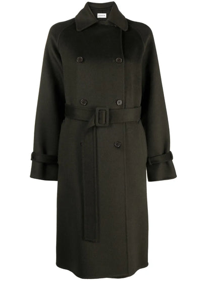 Double-Breasted Belted Coat
