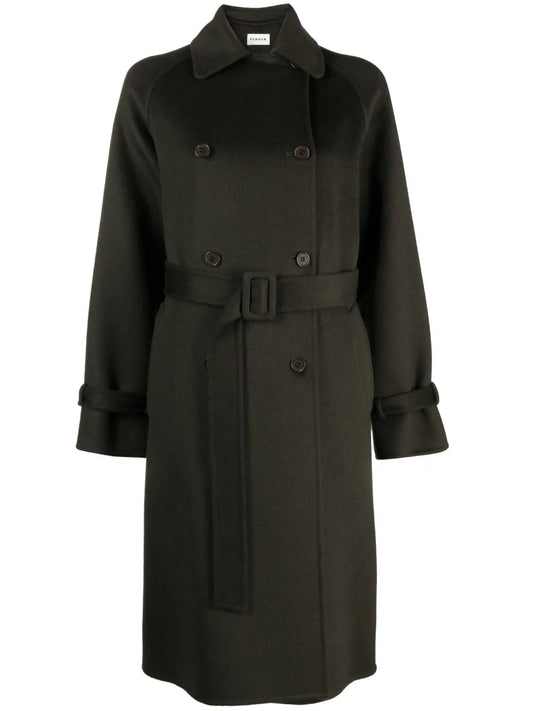 Double-Breasted Belted Coat