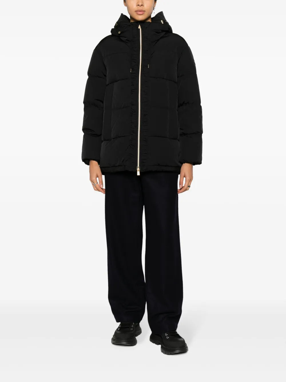 Hooded Padded Down Jacket