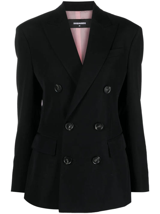 Double-Breasted Wool Blazer