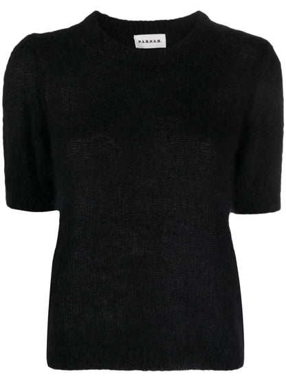Crew-Neck Short-Sleeve Top