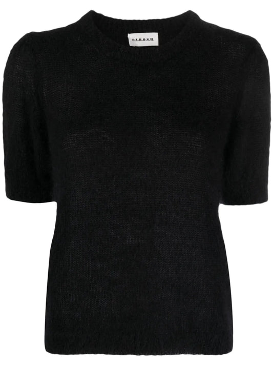 Crew-Neck Short-Sleeve Top