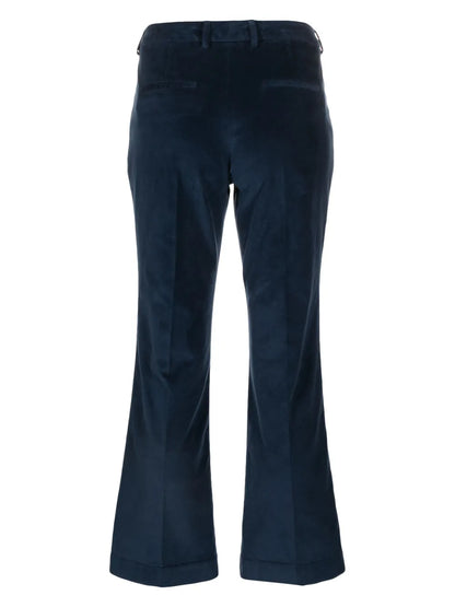 Concealed-Fastening Flared Trousers