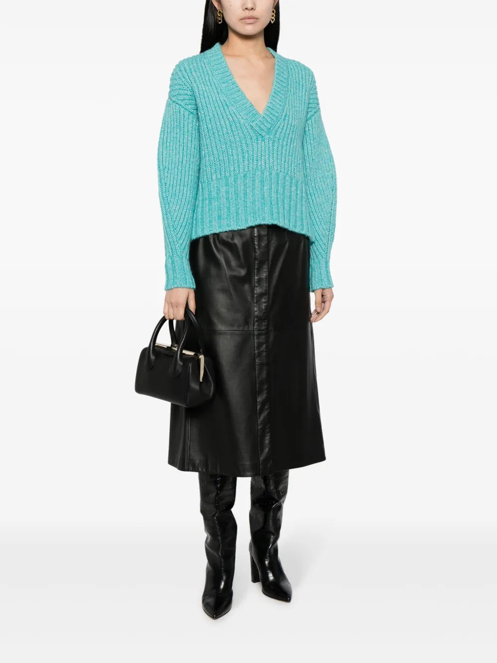 Ewenn Chunky-Knit Cropped Jumper