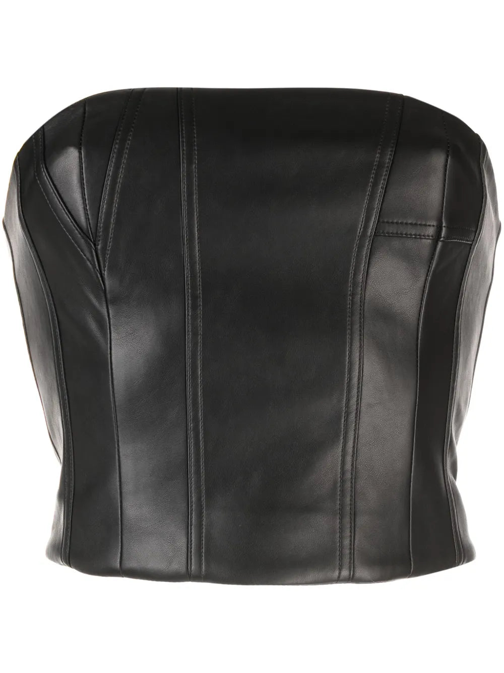 Strapless Zip-Up Top