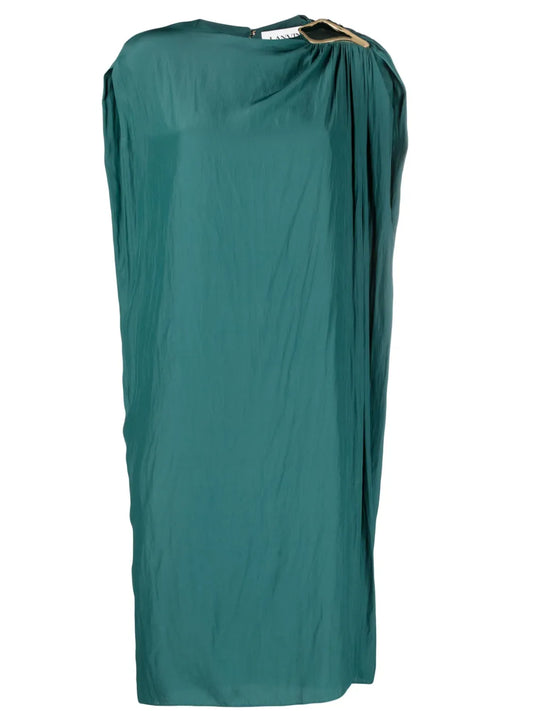 Ring-Detail Midi Dress