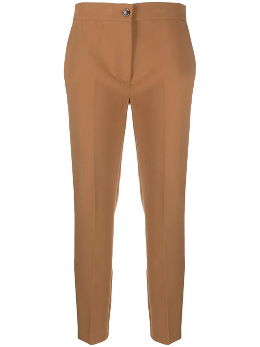 Tailored Slim-Cut Cigarette Trousers