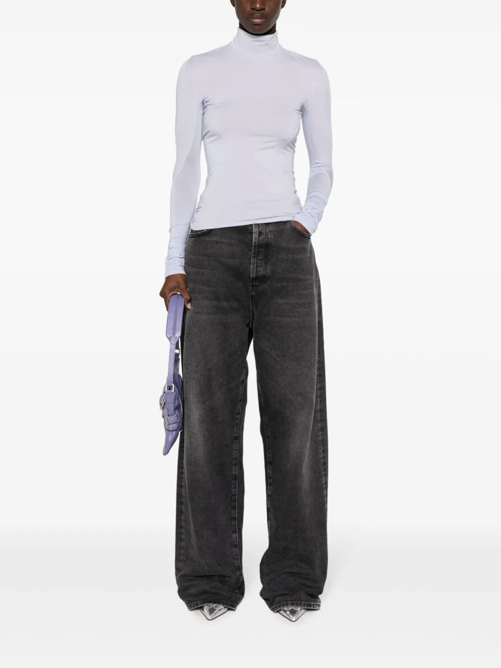 Slub-Texture Panelled T-Shirt