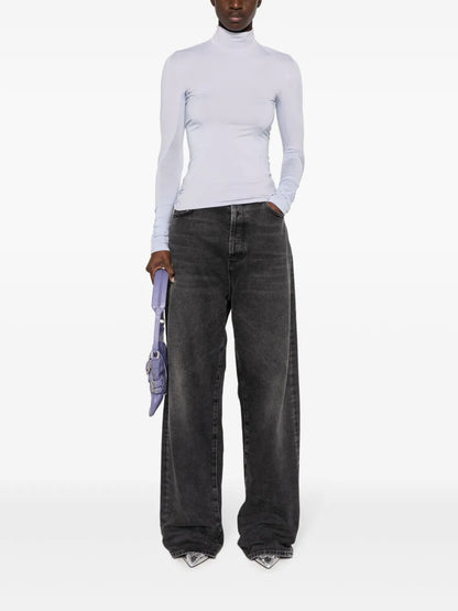 Slub-Texture Panelled T-Shirt