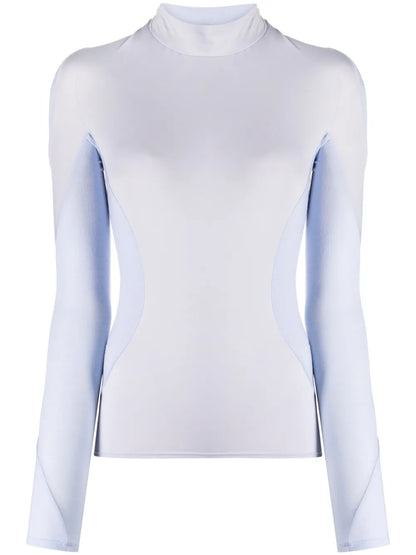 Slub-Texture Panelled T-Shirt