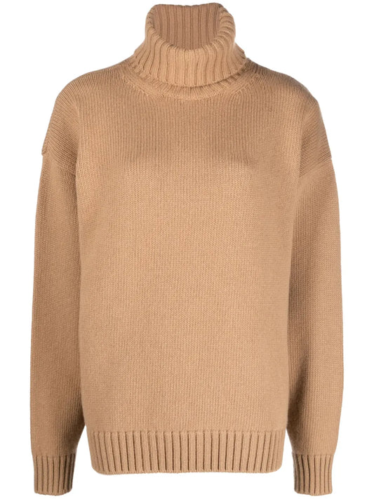 Roll-Neck Virgin-Wool Jumper