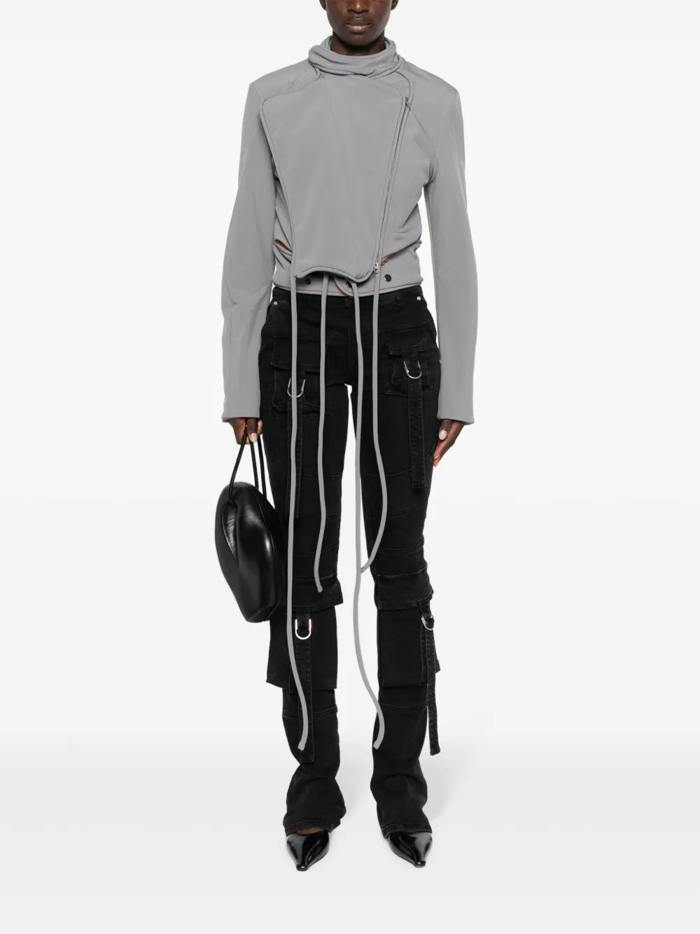 Round-Neck Zipped Jacket