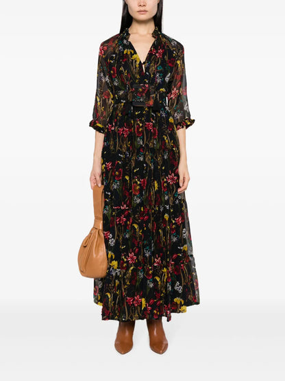 Aster Floral-Print Shirtdress