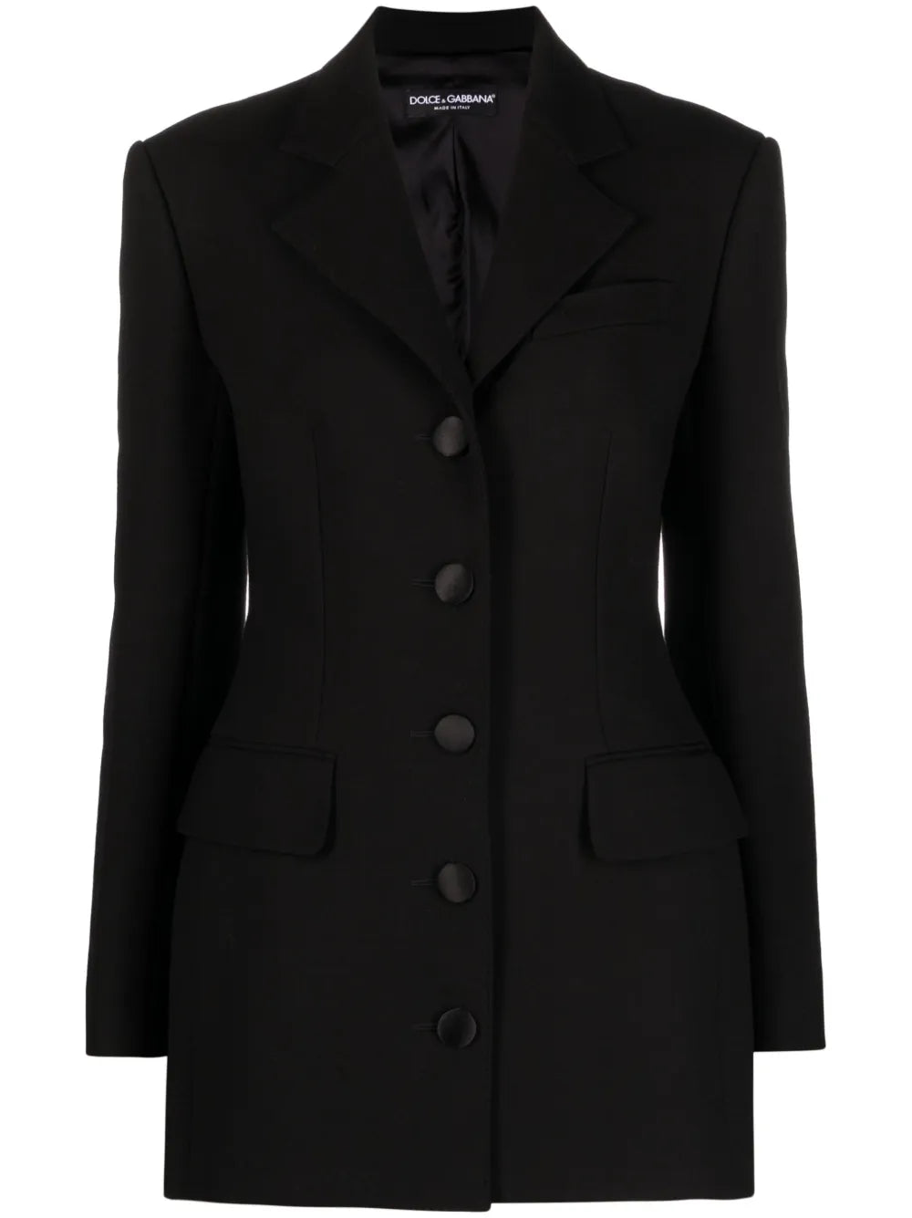 Single-Breasted Virgin-Wool Blazer